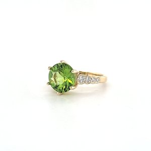Tourmaline Diamond Necklace
