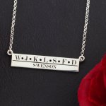 Mother's Necklace with Children's Initials
