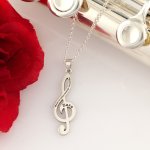 custom Music Necklaces custom Engraved Jewelry