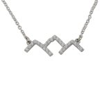 pave diamond mountain necklace diamond jewelry by woodbury jewelers